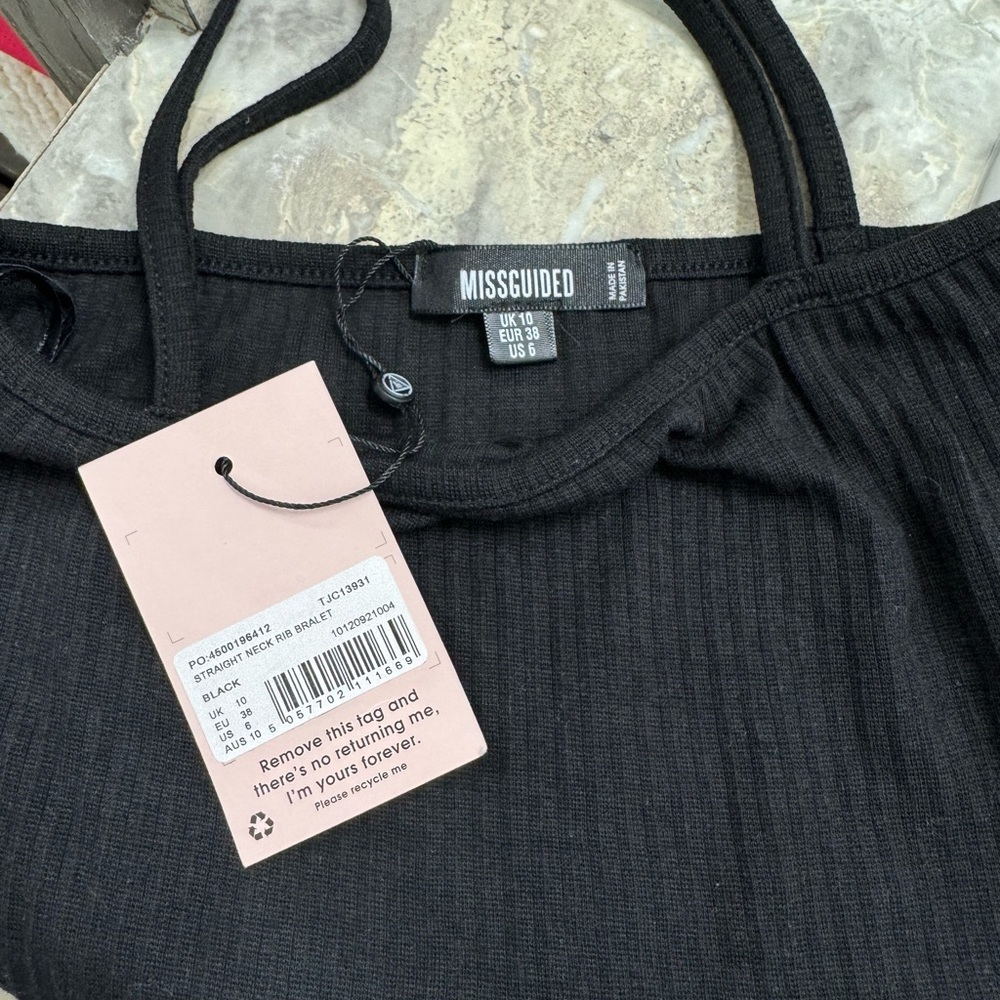 Misguided Ribbed Bralet - Picture 3 of 3